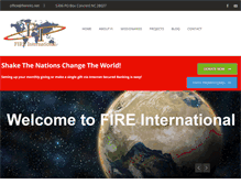 Tablet Screenshot of fire-international.org